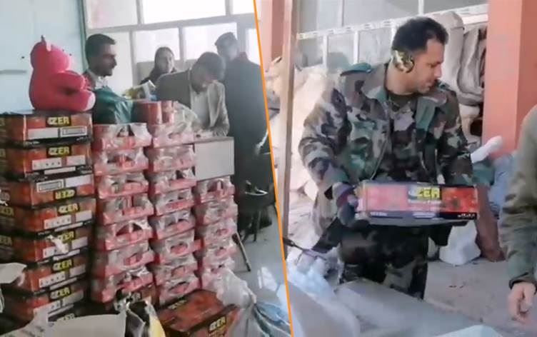 VIDEO - Hejmarek Pêşmerge beşek ji xwarin û pêwîstiyên xwe bo mexdûrên erdhejê dişînin