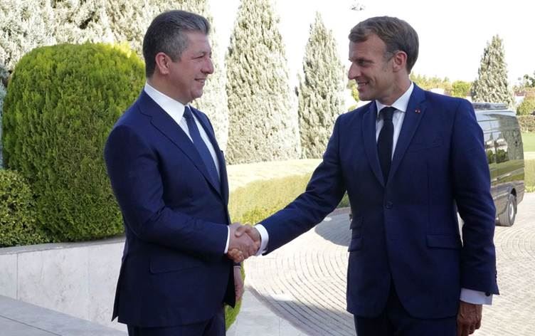 لقاء منتظر بين مسرور بارزاني وإيمانويل ماكرون في باريس