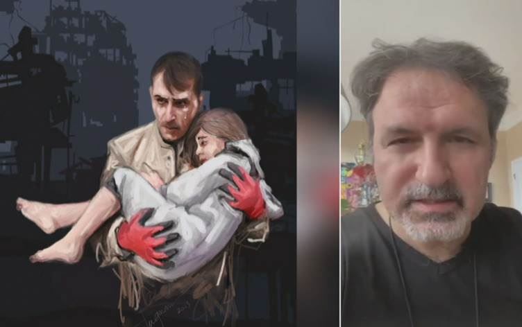 Rojavalı sanatçı depremzedeler için yaptığı viral olan tabloyu anlattı