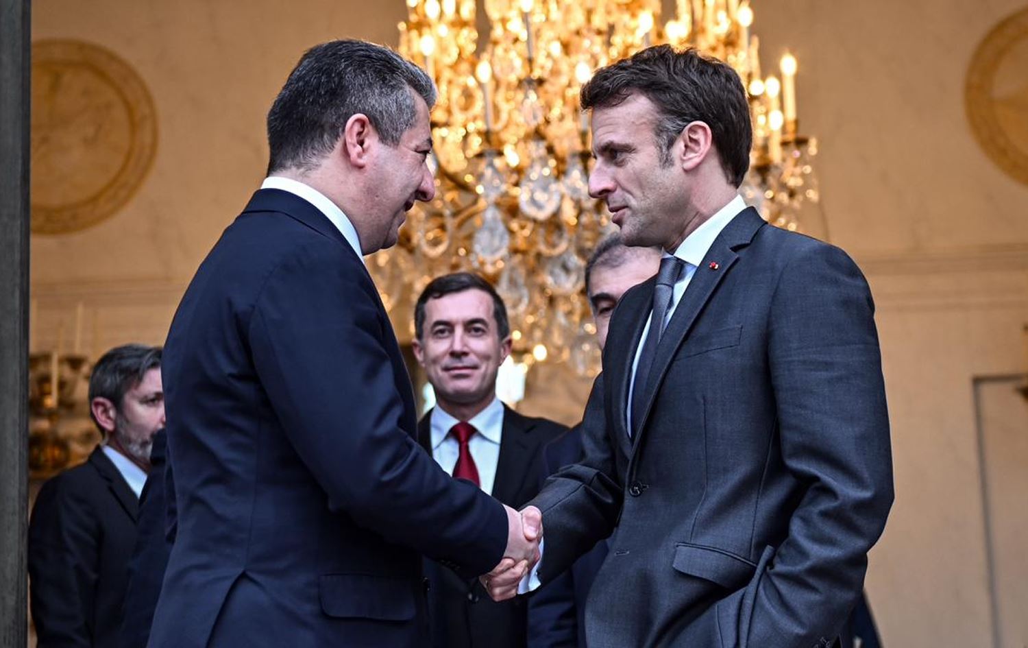 ماکرۆن و مەسرور بارزانی 'پەرەپێدانی پەیوەندیی دۆستانەی نێوان فەرەنسا و هەرێمی کوردستان' تاوتوێ دەکەن