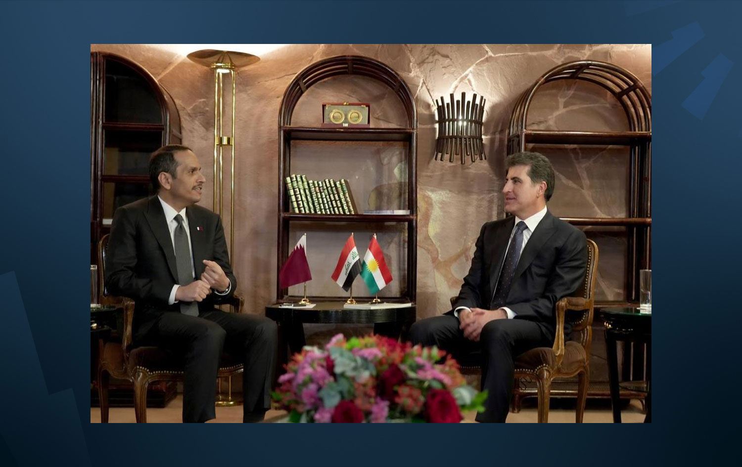 Başkan Neçirvan Barzani, Katar Dışişleri Bakanı Al Sani ile görüştü