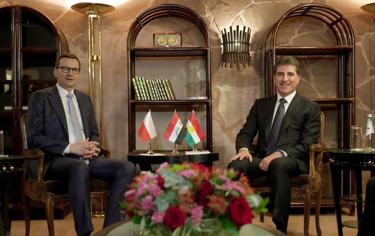 Serokê Herêma Kurdistanê û Serokwezîrê Polandê pêwendiyên Hewlêr û Bexdayê gotûbêj kirin