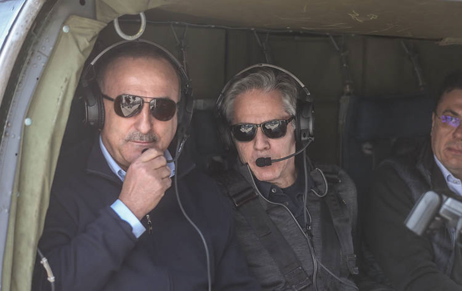 Çavuşoğlu ve Blinken deprem bölgelerinde incelemede bulunuyor