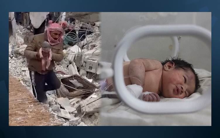 Enkaz altında göbeği kesilen bebeği amcası evlat edindi: Benim çocuklarımdan daha tatlı