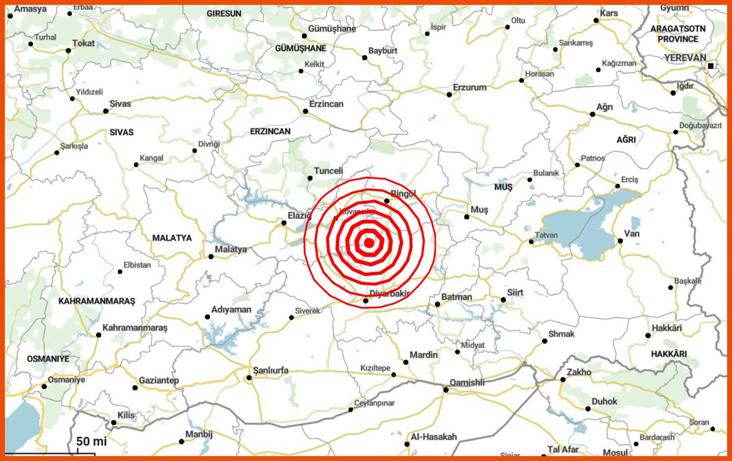 Diyarbakır-Bingöl-Elazığ üçgeninde deprem