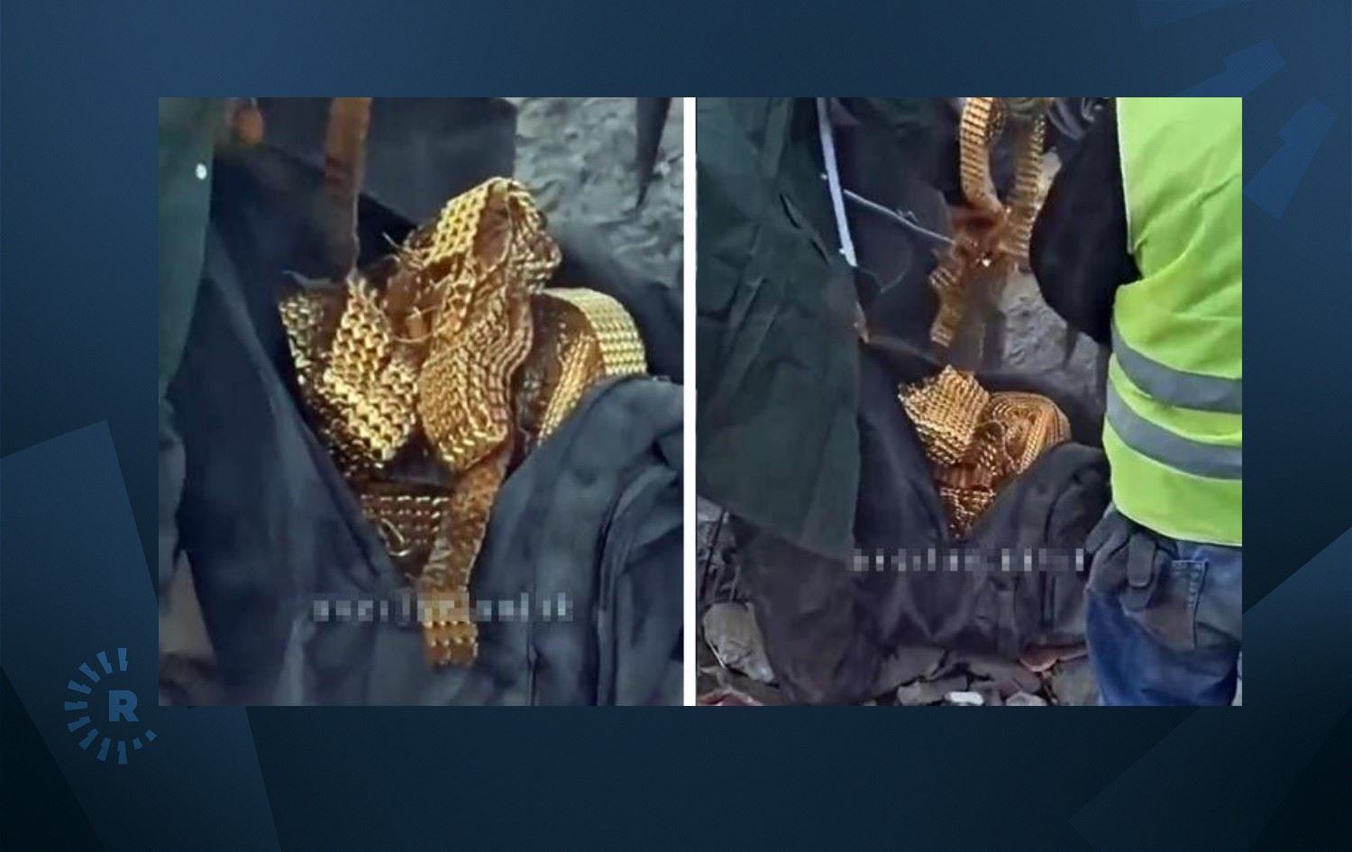 Ji bin kavilan 78 kîlogram zêr hatine derxistin