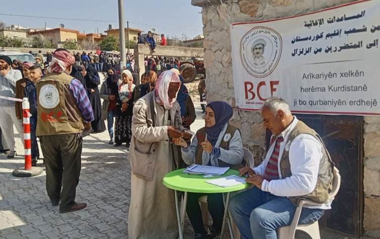 Barzani Yardım Vakfı hala Efrin’de yardım çalışmalarını sürdürüyor