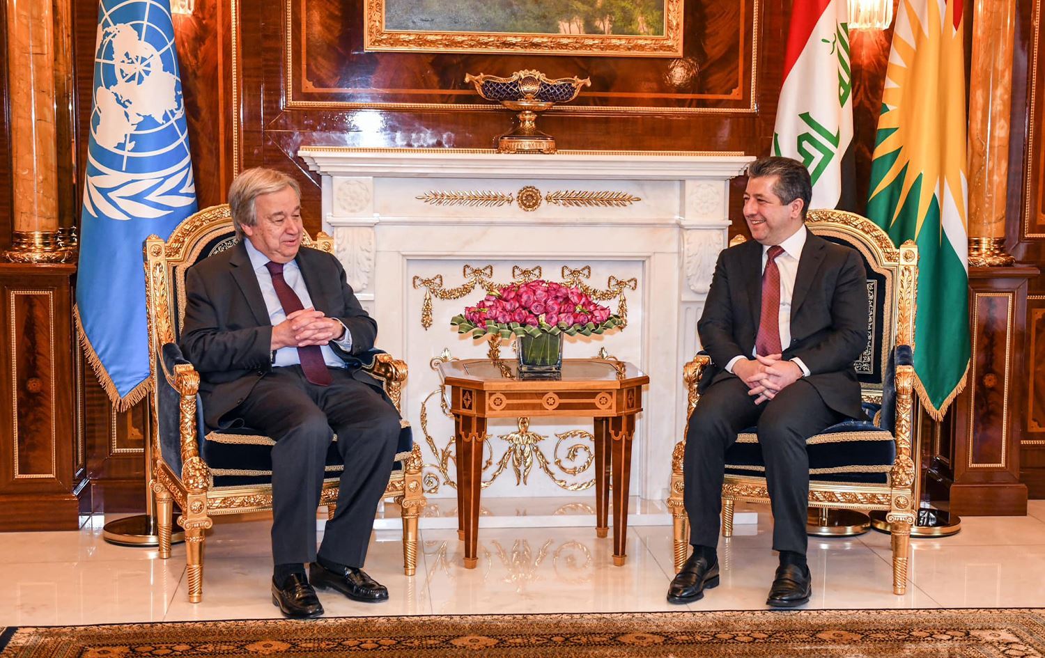 Mesrûr Barzanî û Guterres behsa rewşa Şingalê kirin