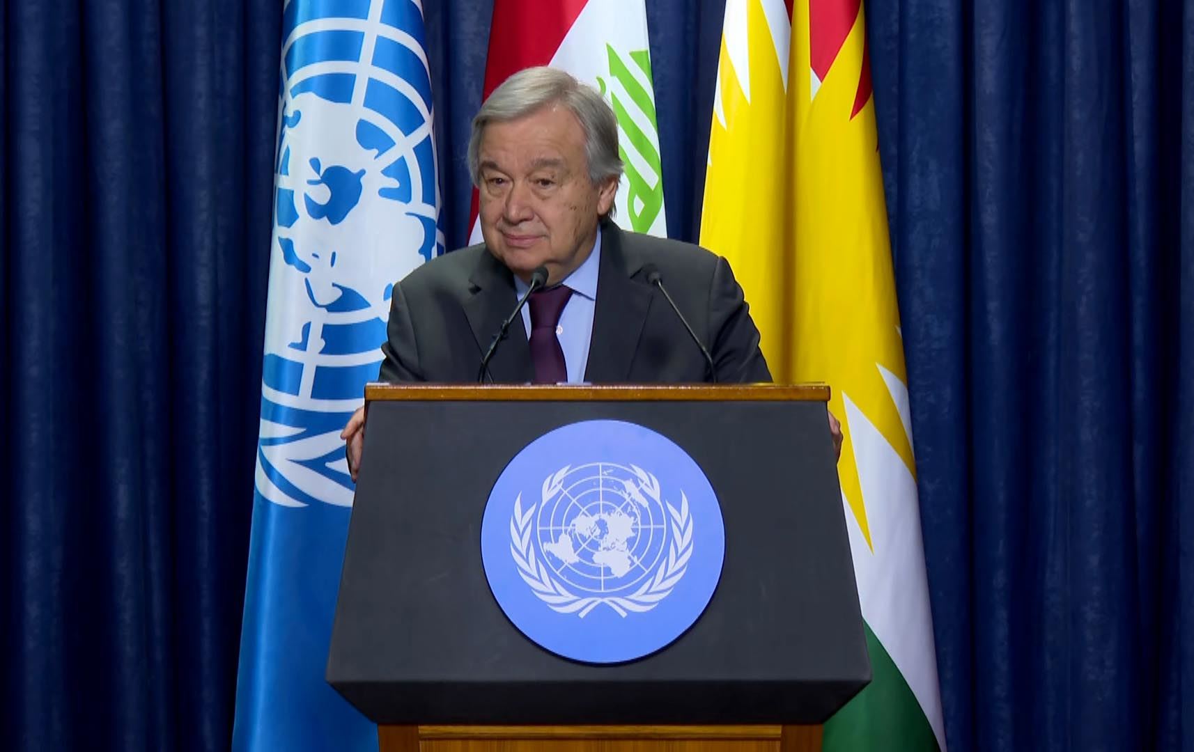 سکرتێری گشتیی نەتەوە یەکگرتووەکان بۆ رووداو: کەمپی هۆل بۆمبێکی چێنراوە