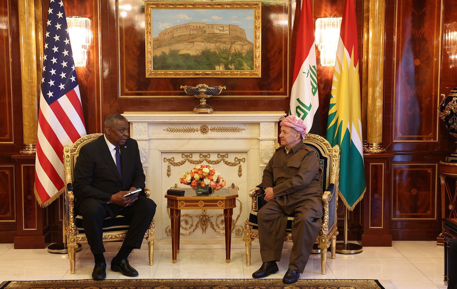 Başkan Barzani, ABD Savunma Bakanı Austin ile görüştü