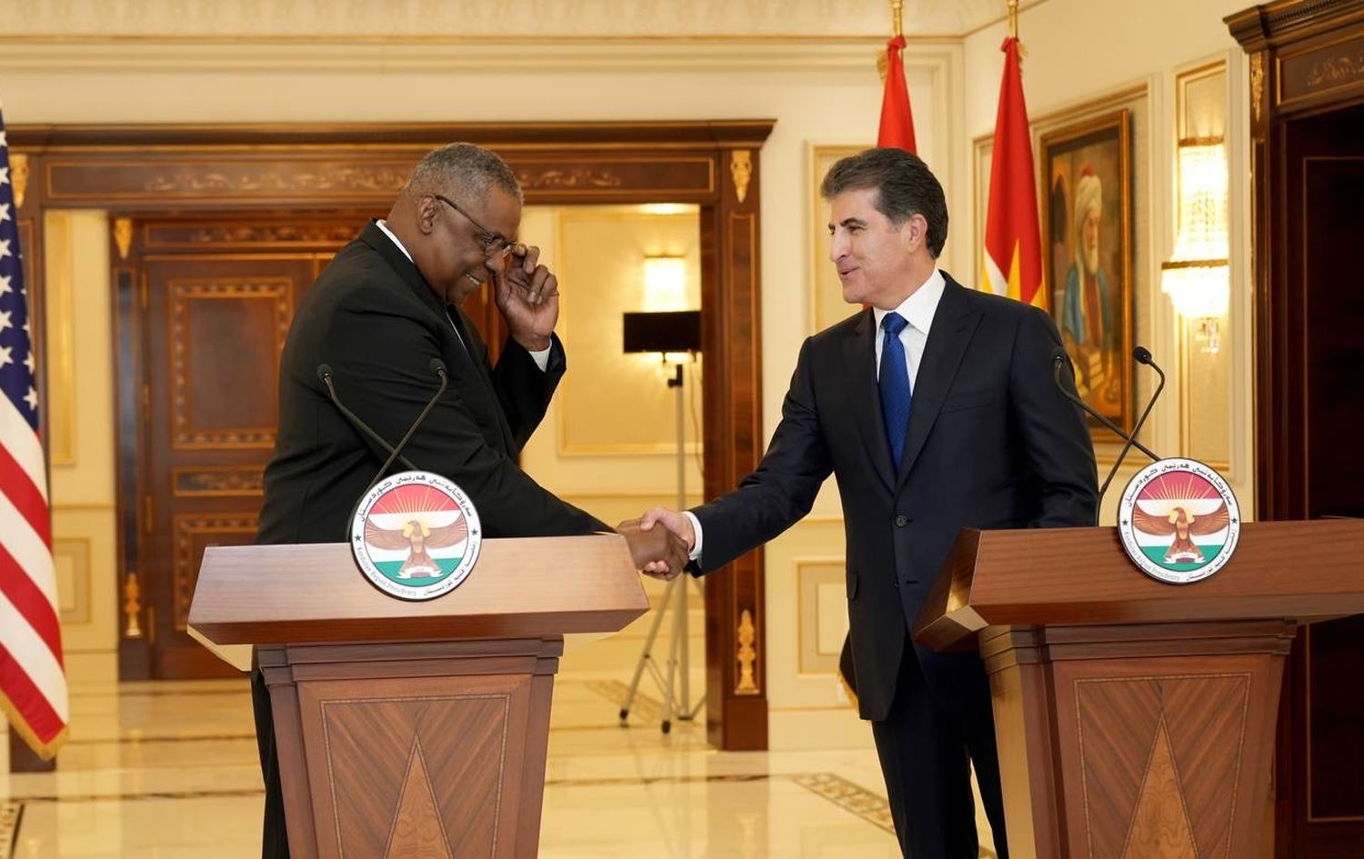 وەزیری بەرگریی ئەمریکا جەخت لە هاوبەشیی نێوان واشنتن و هەولێر دەکاتەوە