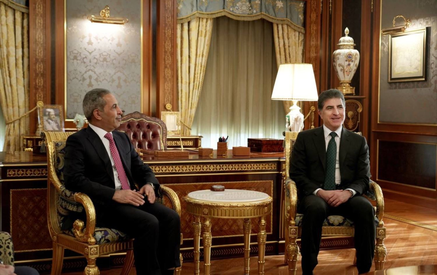 سەرۆکی هەرێمی کوردستان و سەرۆکی ئەنجوومەنی باڵای دادوەریی عێراق باسی رۆڵی دادگەکان دەکەن