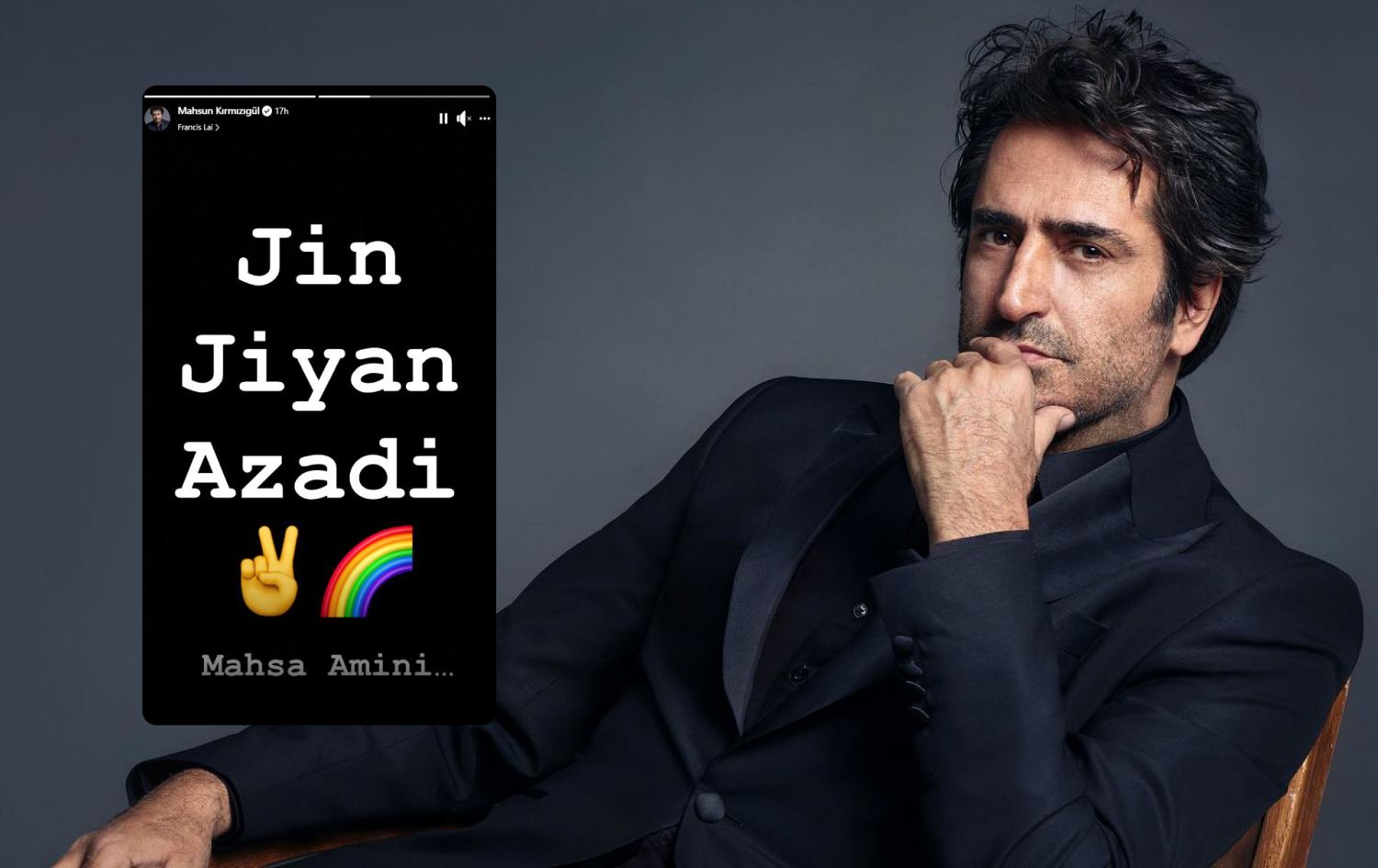 مەحسون قرمزیگول درووشمی 'ژن، ژیان، ئازادی' بڵاودەکاتەوە