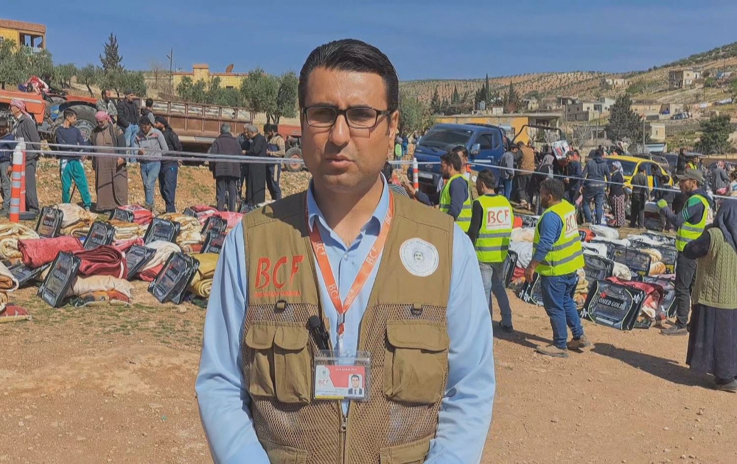 Dezgeha Xêrxwaziya Barzanî alîkarî li gundên Gazê, Çeqela Cûmê dabeş kirin