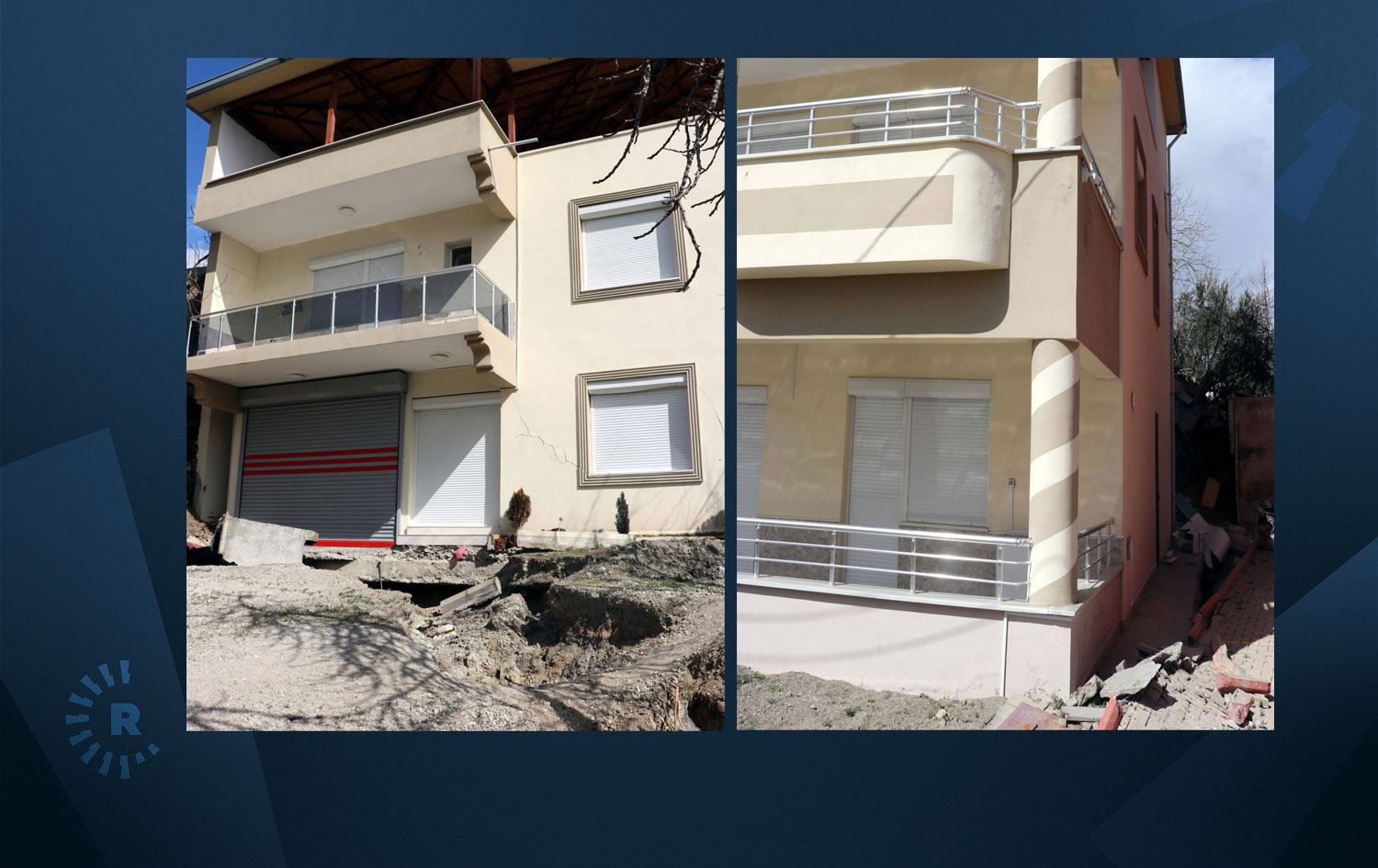 Maraş depreminden etkilenen bina yıkılmadı ama yön değiştirdi