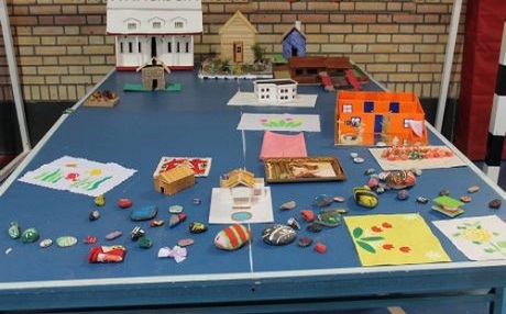 Li Makû pêşangeha berhemên hunerî yên xwendekaran hat vekirin