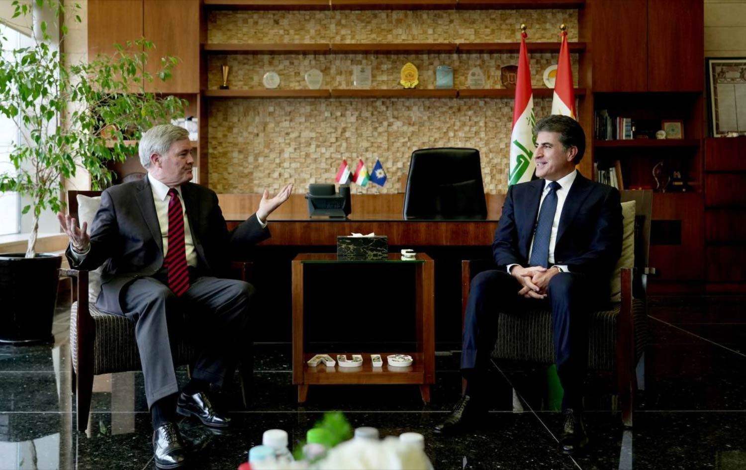 Neçirvan Barzani ile ABD heyeti, partiler arasındaki birliğin önemini vurguladı