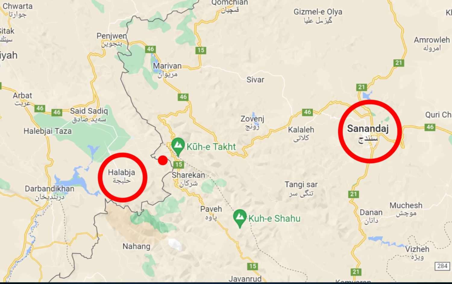 لە هەڵەبجە بوومەلەرزەیەک بە گوڕی 5.2 پلەی رێختەر روویدا