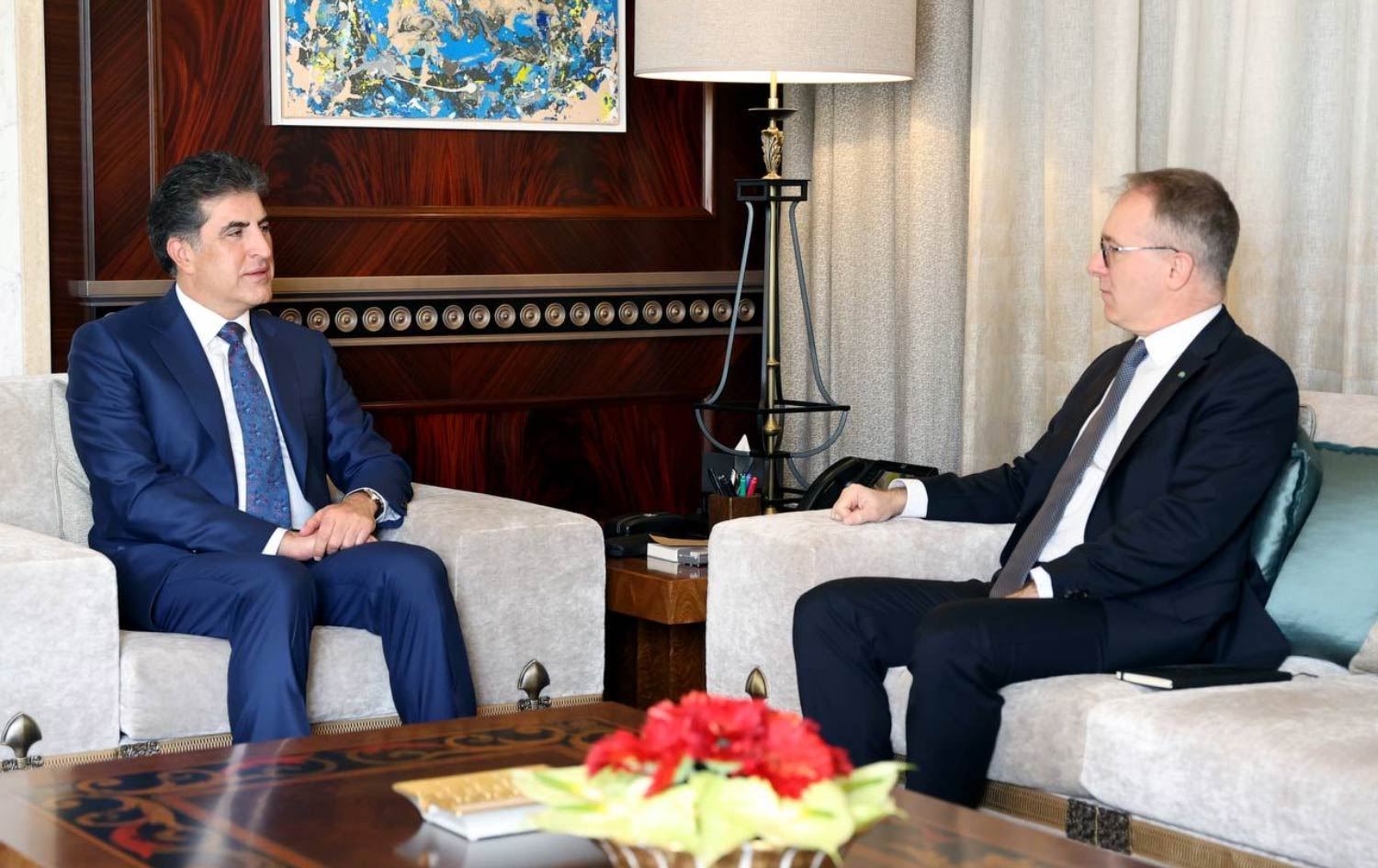 Neçirvan Barzani İtalyan Büyükelçi Gregani’yi kabul etti