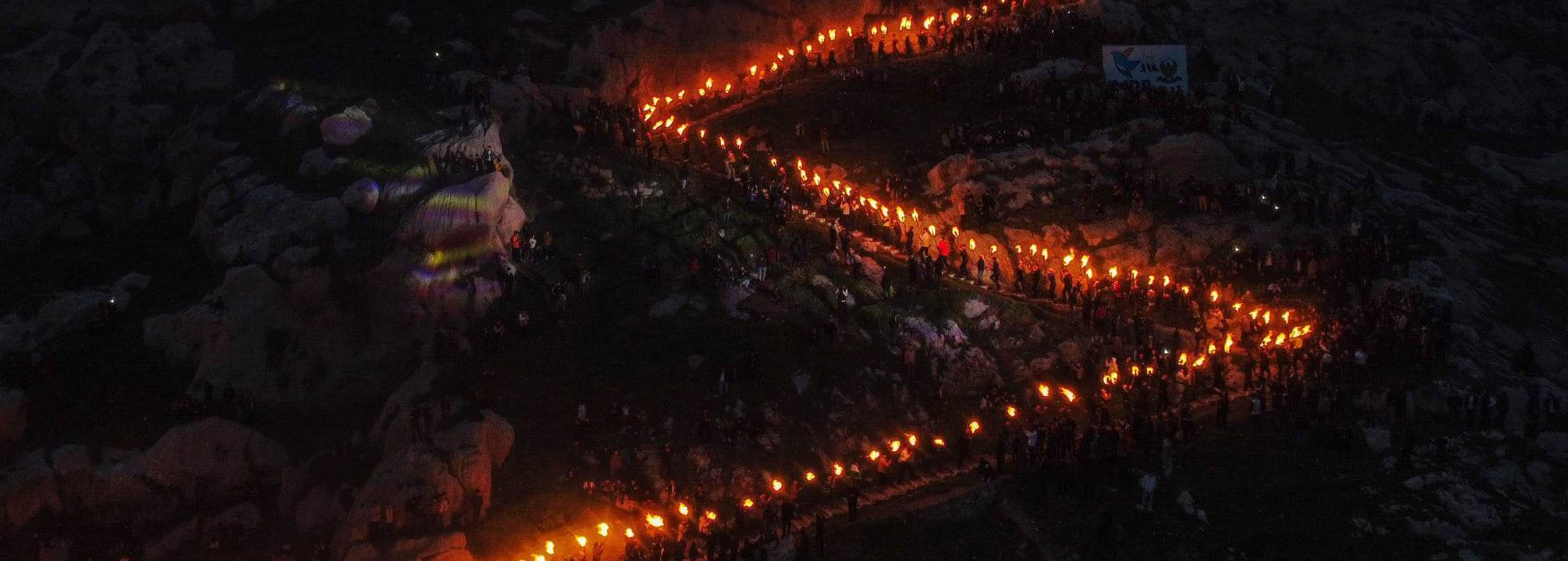 Newroz capital Akre lights up in celebrations and fireworks