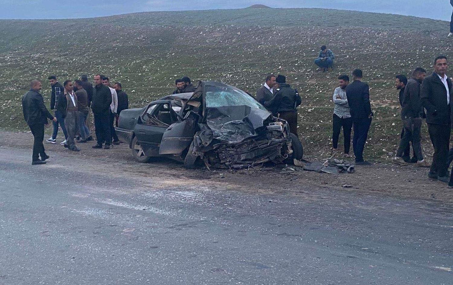 لە رووداوێکی هاتووچۆدا لە سنووری دهۆک کەسێک گیانی لەدەستدا و حەوتی دیکە برینداربوون