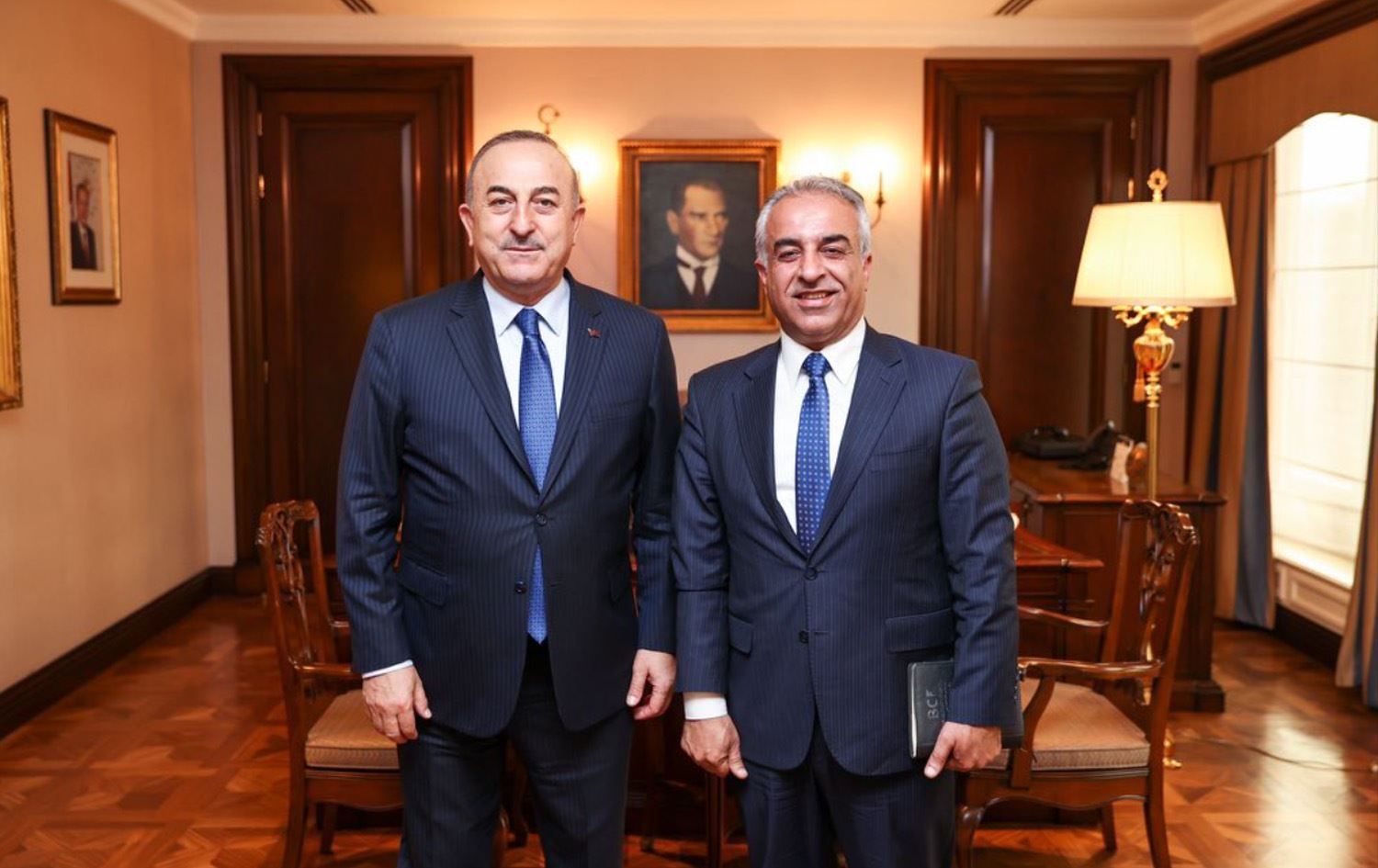 Wezîrê Derve yê Tirkiyê pêşwaziya Serokê Dezgeha Xêrxwaziyê ya Barzanî kir