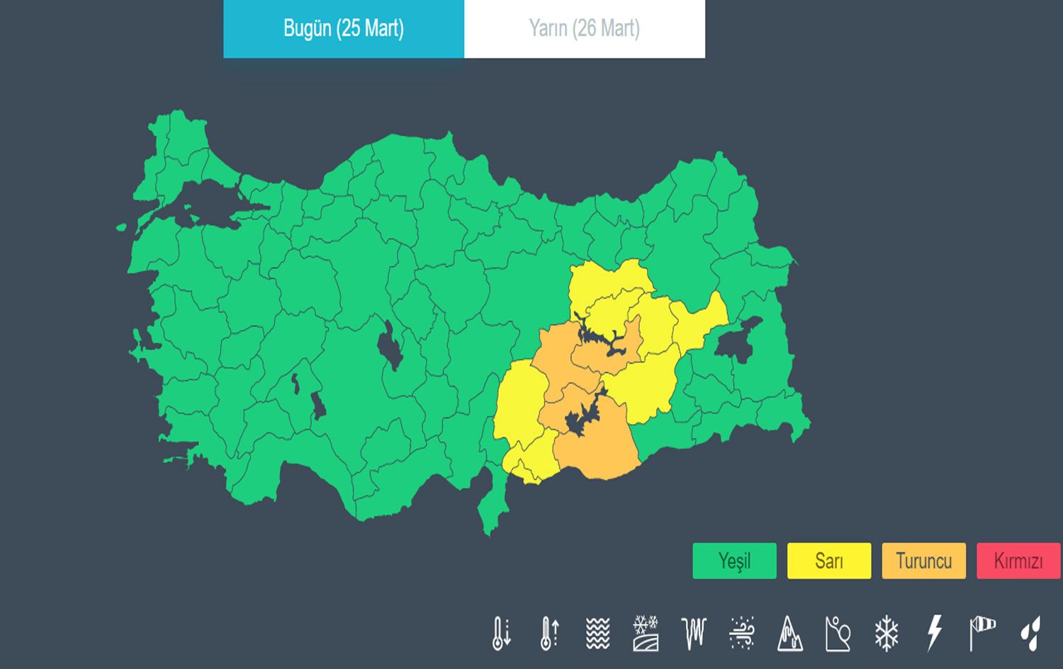 Deprem bölgesi için sarı ve turuncu alarm!
