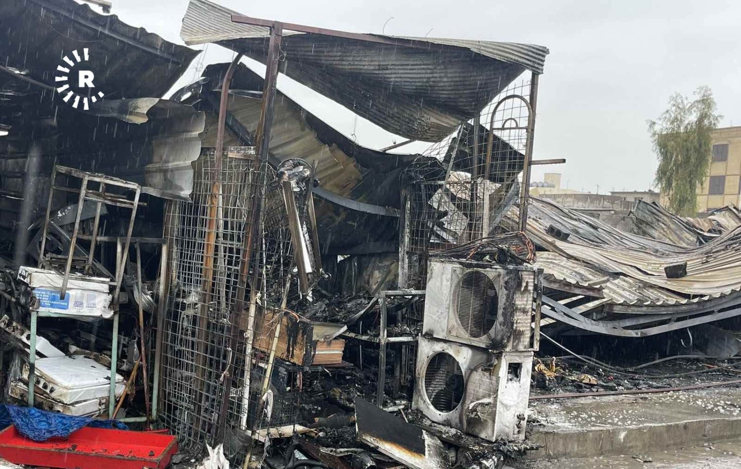 قایمقامی هەولێر: ئاگرەکەی بازاڕی سوورچیان تەنیا زیانی مادی هەبووە