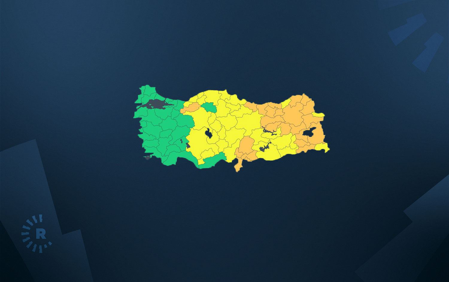 Meteorolojiden 56 il için sarı ve turuncu kodlu uyarı