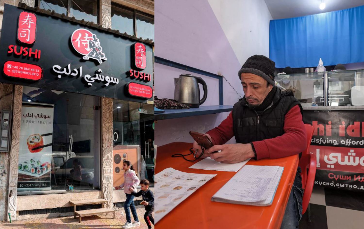 'Cihada' giden savaşçı, İdlib’de suşi restoranı açtı