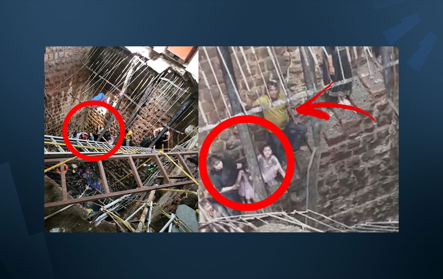 Çatısı çöken kuyuya düşen 35 kişi öldü