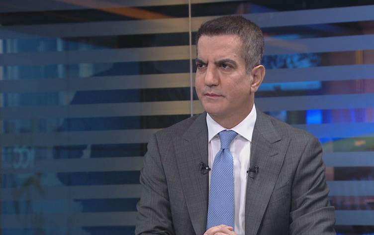 Iraq's Deputy Minister of Finance Masoud Haider interviewed by Rudaw on April 1, 2023. Photo: Rudaw