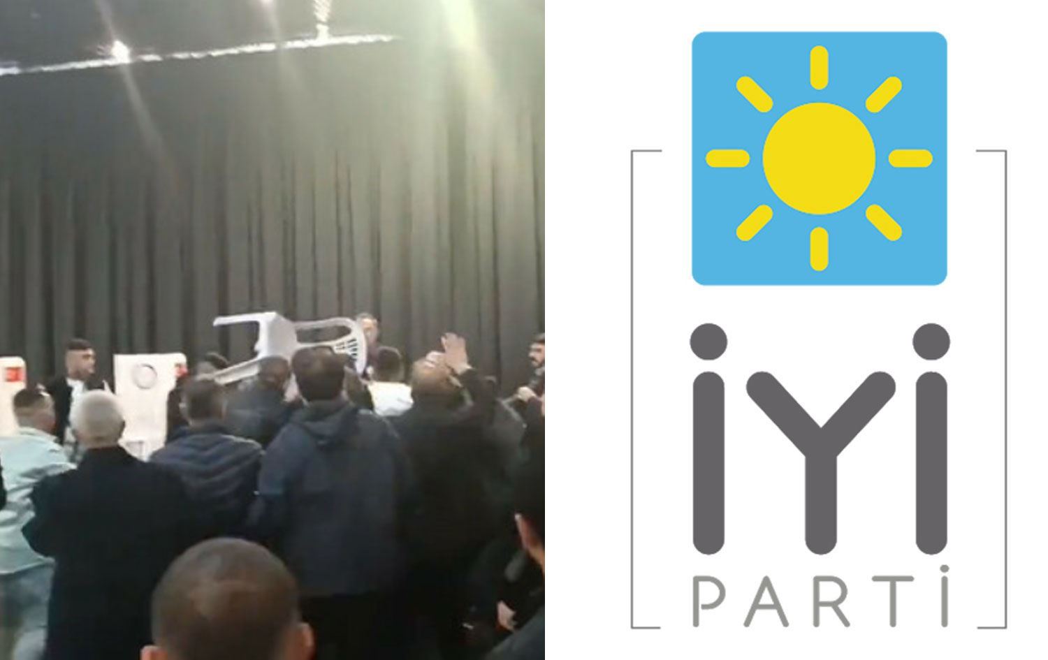 İYİ Parti'nin aday toplantısında ‘yumruk yumruğa’ kavga!