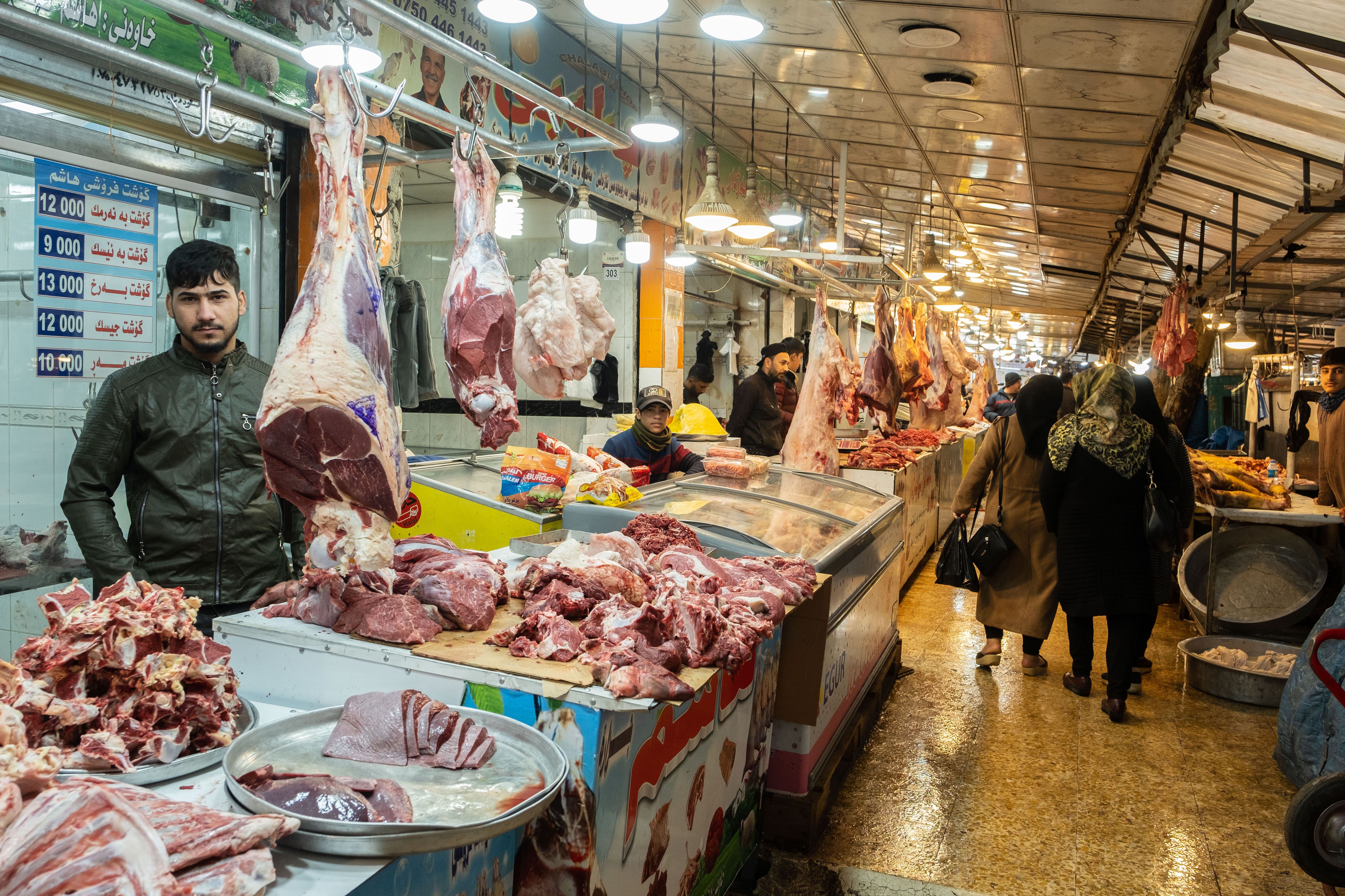 لە سلێمانی نرخی گۆشتی سوور دیاریكرا