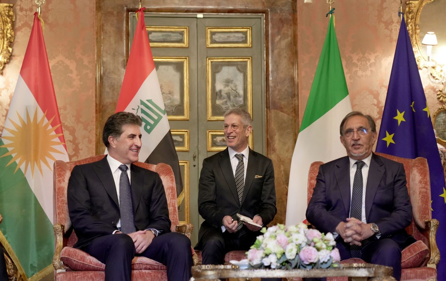 سەرۆکی ئەنجوومەنی پیرانی ئیتاڵیا بۆ نێچیرڤان بارزانی: سوپاس کە لەجیاتی جیهان لە ریزی پێشەوەی شەڕی دژی تیرۆر بوون