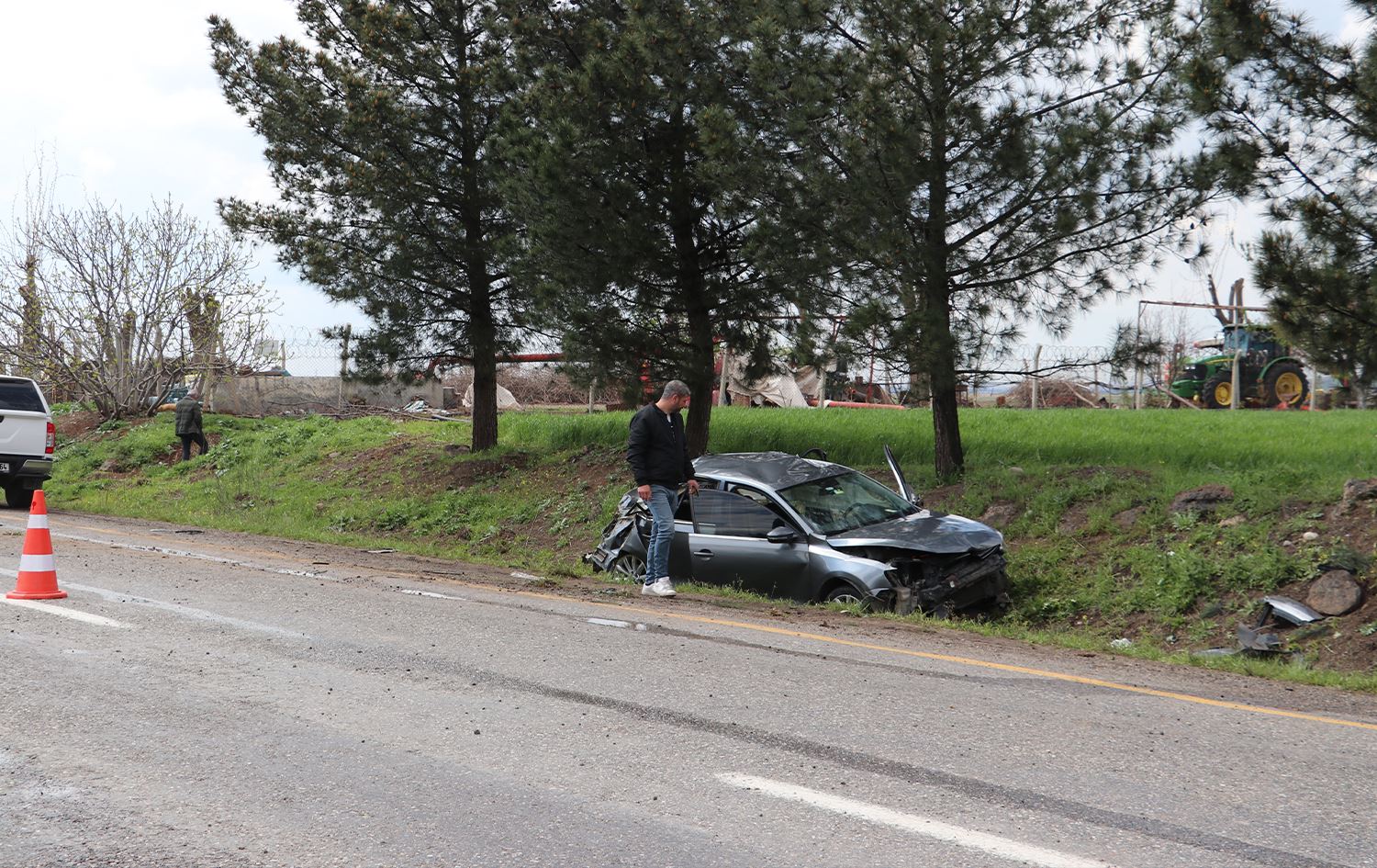 Li Amedê bûyera trafîkê: 1 jê giran 5 kes birîndar bûn