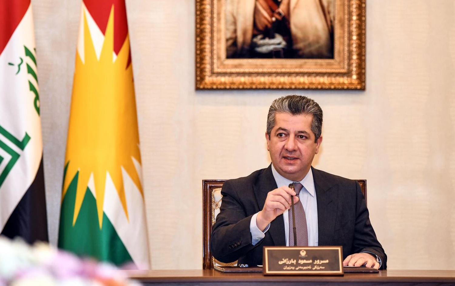 مەسرور بارزانی لەگەڵ کۆمپانیاکانی نەوت تاوتوێی دەستپێکردنەوەی هەناردەی نەوتی کوردستان دەکات