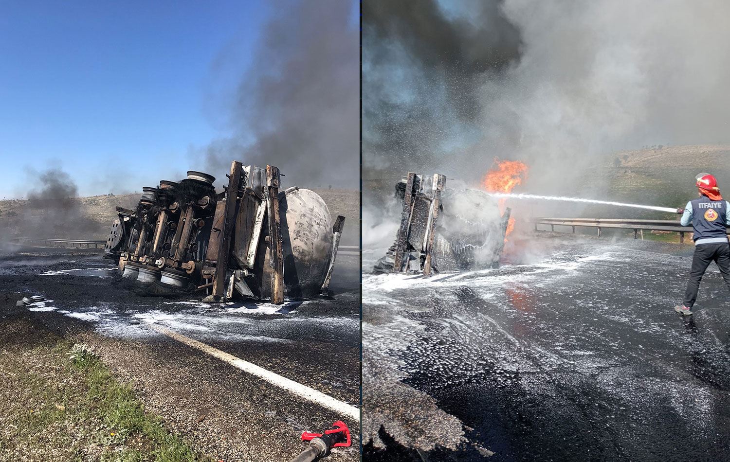 İdil’de petrol yüklü tankerle kamyonet çarpıştı: 2 ölü, 4 yaralı