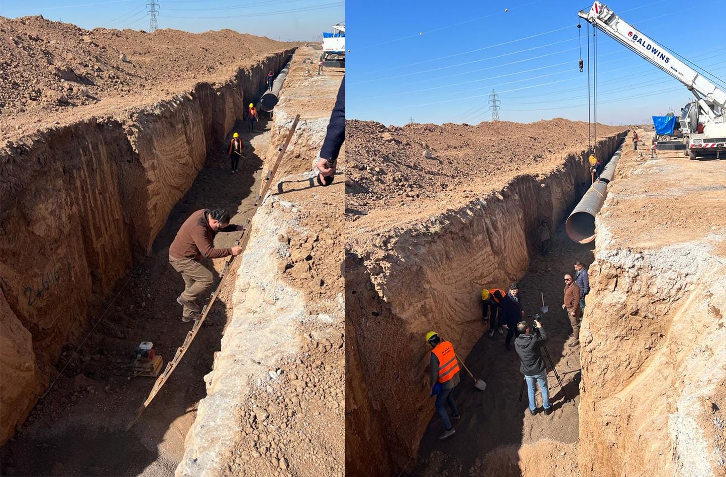 پارێزگاری هەولێر: سبەی ئاوی بۆریی ئیفراز سێ دەگاتەوە گەڕەکەکانی شاری هەولێر