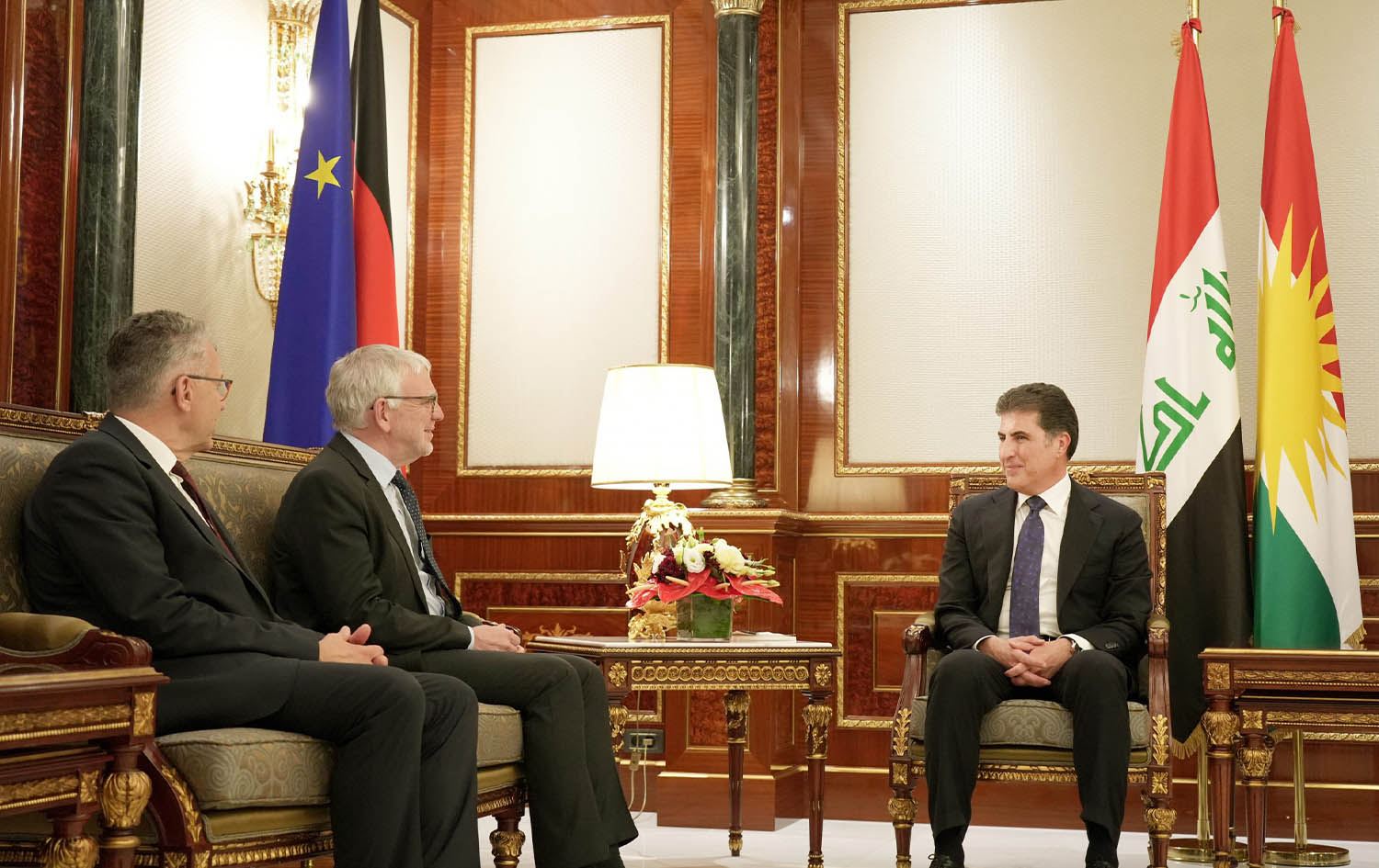 سەرۆکی هەرێمی کوردستان و شاندێکی باڵای ئەڵمانی کۆبوونەوە؛ برەودان بە پەیوەندییەکانیان تاوتوێ کرد