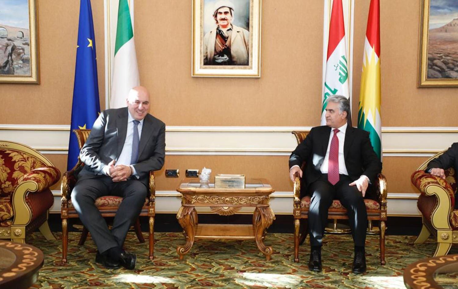 وەزیری بەرگریی ئیتاڵیا گەیشتە هەولێر و چوارشەممە دەست بە کۆبوونەوەکانی دەکات