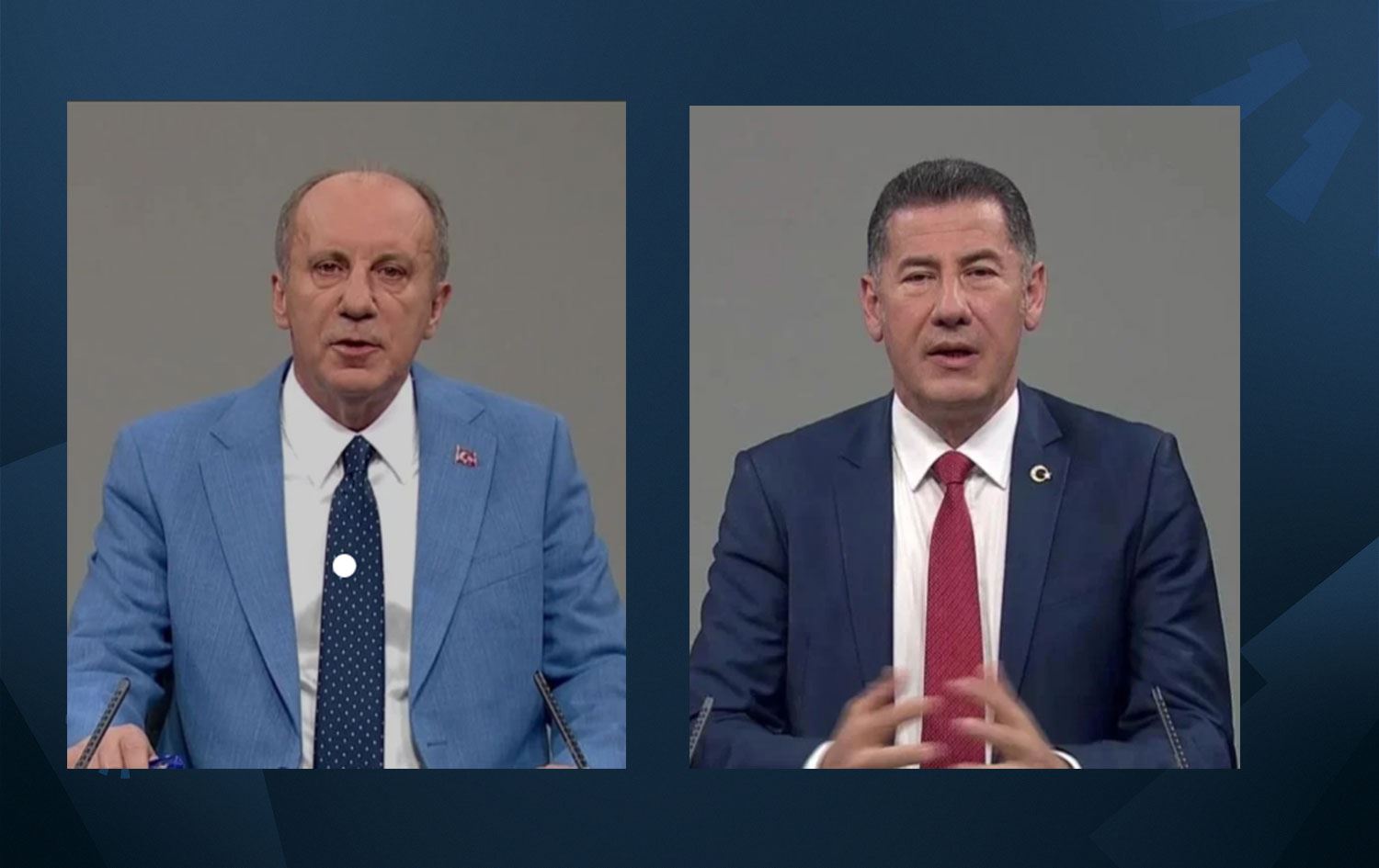 İnce ve Oğan TRT'de propaganda konuşması yaptı