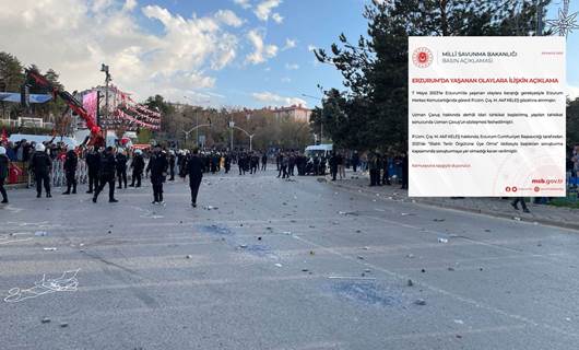 MSB duyurdu: Erzurum'da taş attığı belirlenen uzman çavuş gözaltına alındı