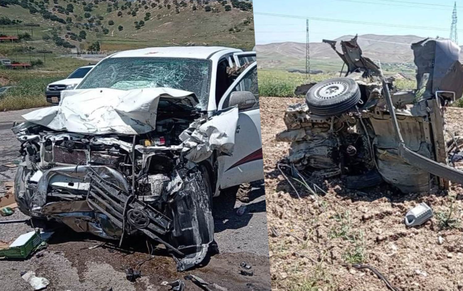 لە رووداوێکی هاتووچۆدا لە رێگەی دەربەندیخان-سلێمانی دوو کەس گیانیان لەدەستدا