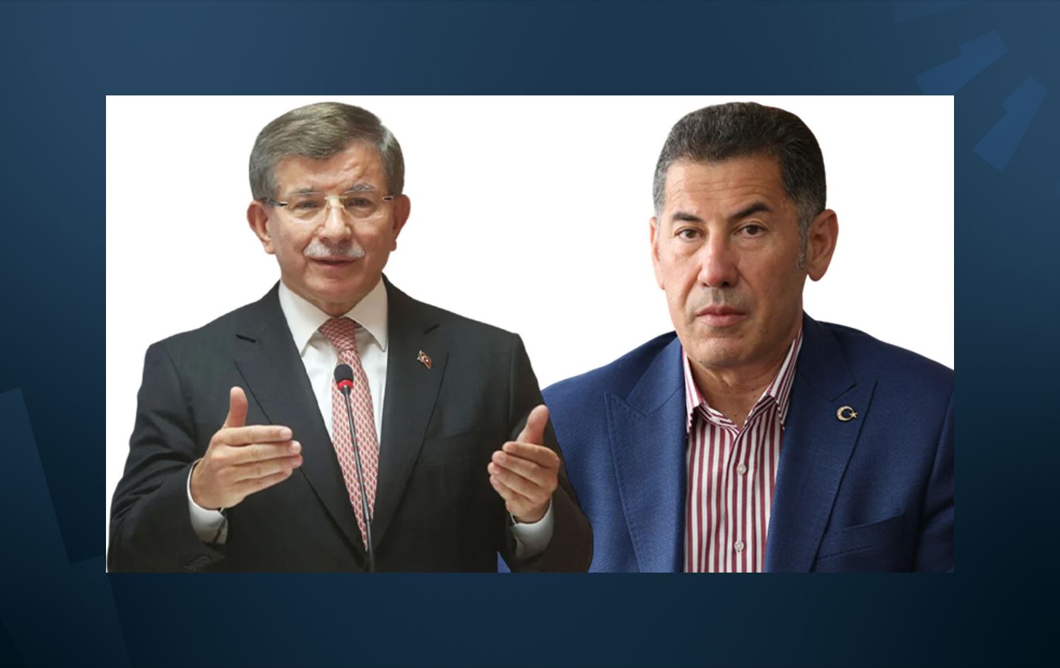 Sînan Ogan û Ahmet Davutoglu civiyan