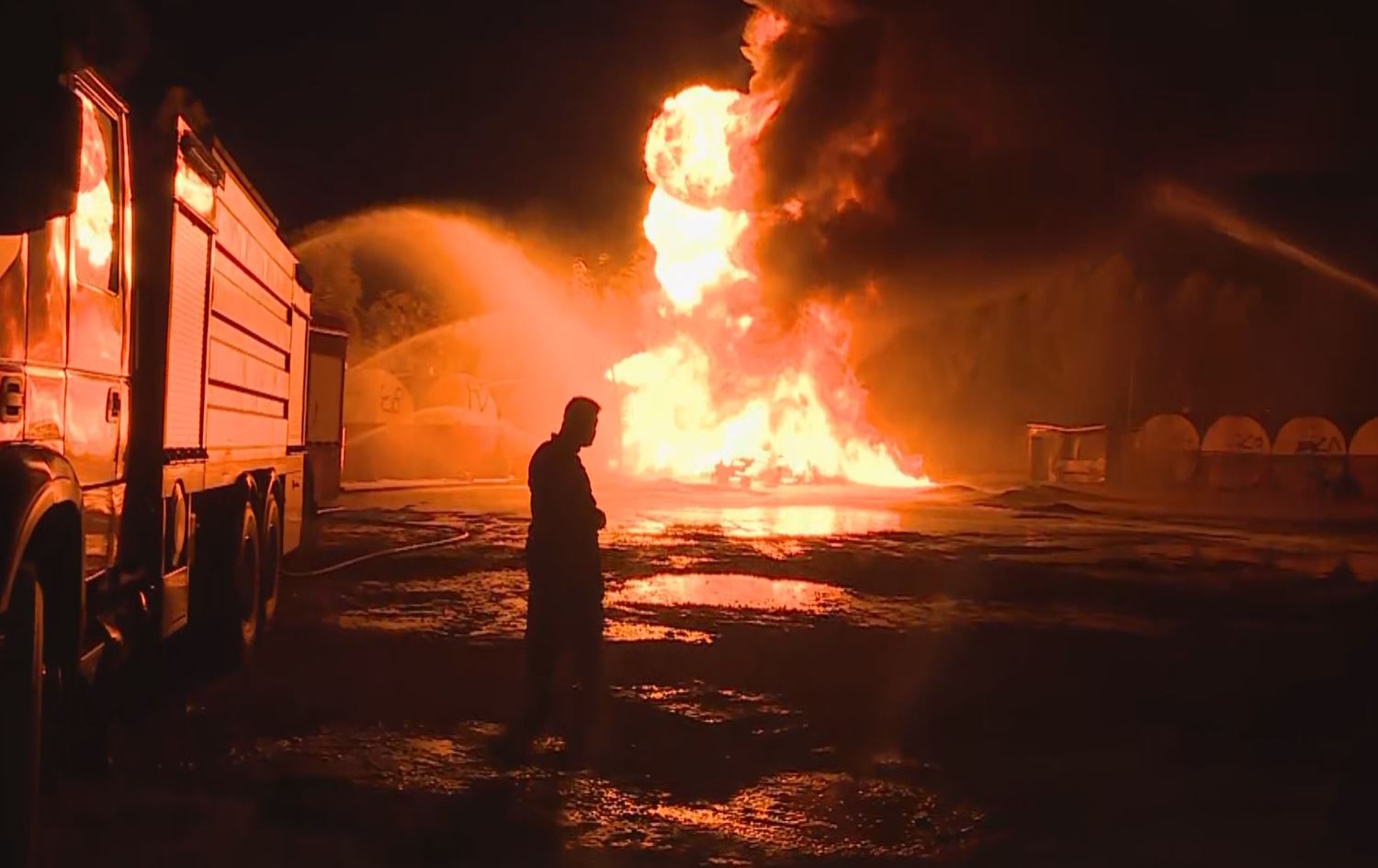 ئاگر لە پاڵاوگەیەکی سەر رێگەی هەولێر - مەخموور دەکەوێتەوە