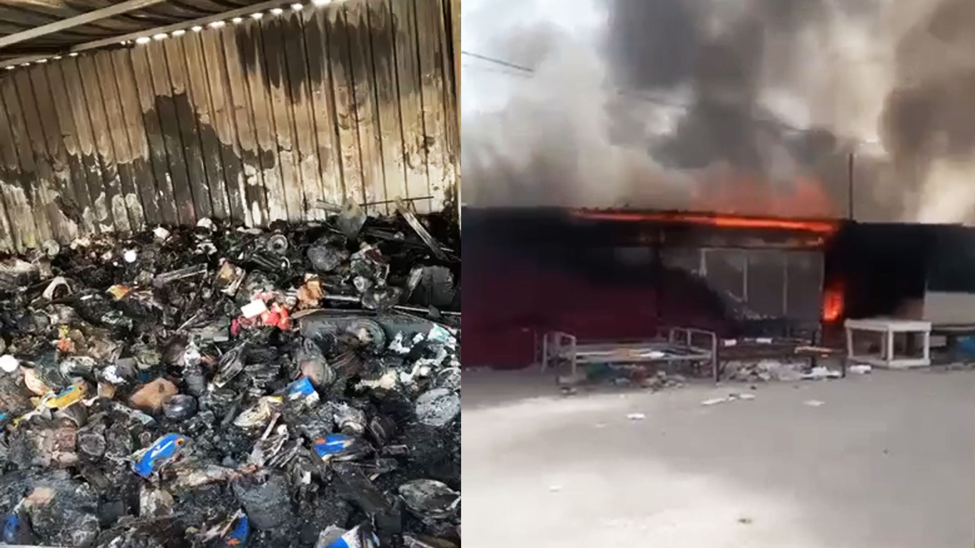 لە دهۆک ئاگر لە بازاڕێکی میلـلی کەوتەوە؛ "10 هەزار دۆلار زیان بە کاسبکاران گەیشت"