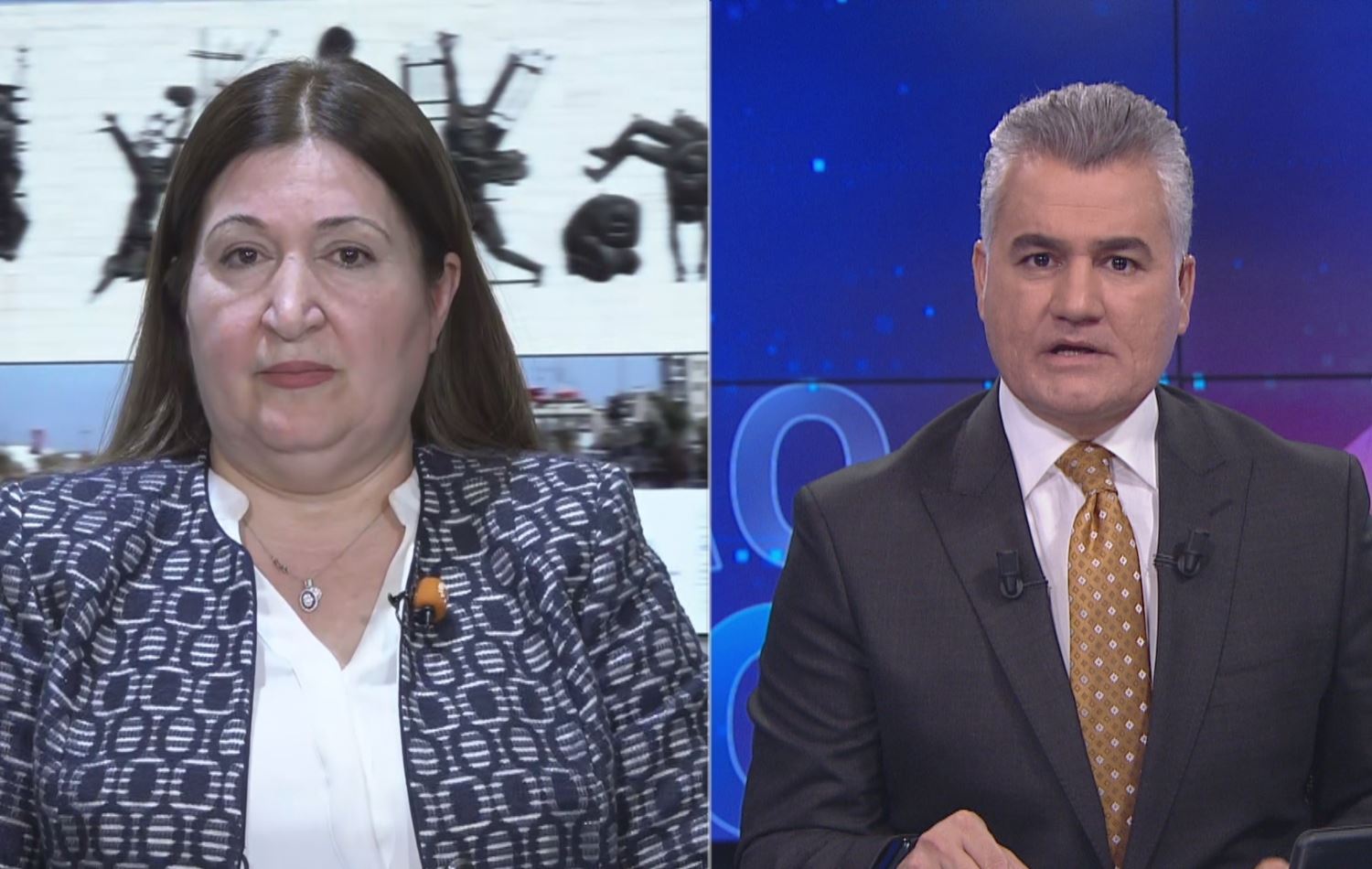 سەرۆکی فراکسیۆنی پارتی لە پەرلەمانی عێراق لەکاتی بەشداریکردنی لە بوڵتەنی نیوڕۆژی رووداو