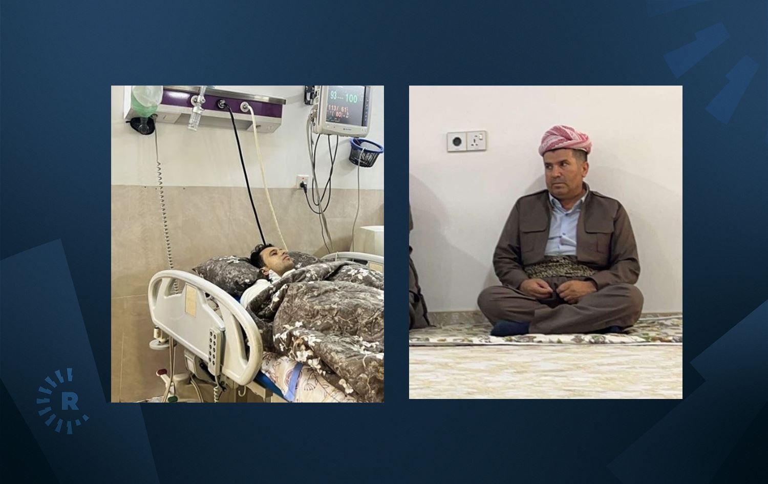 Wêneyên kuştî û birîndarê bûyera teqekirina duh a li Hewlêrê. Grafîk: Rûdaw