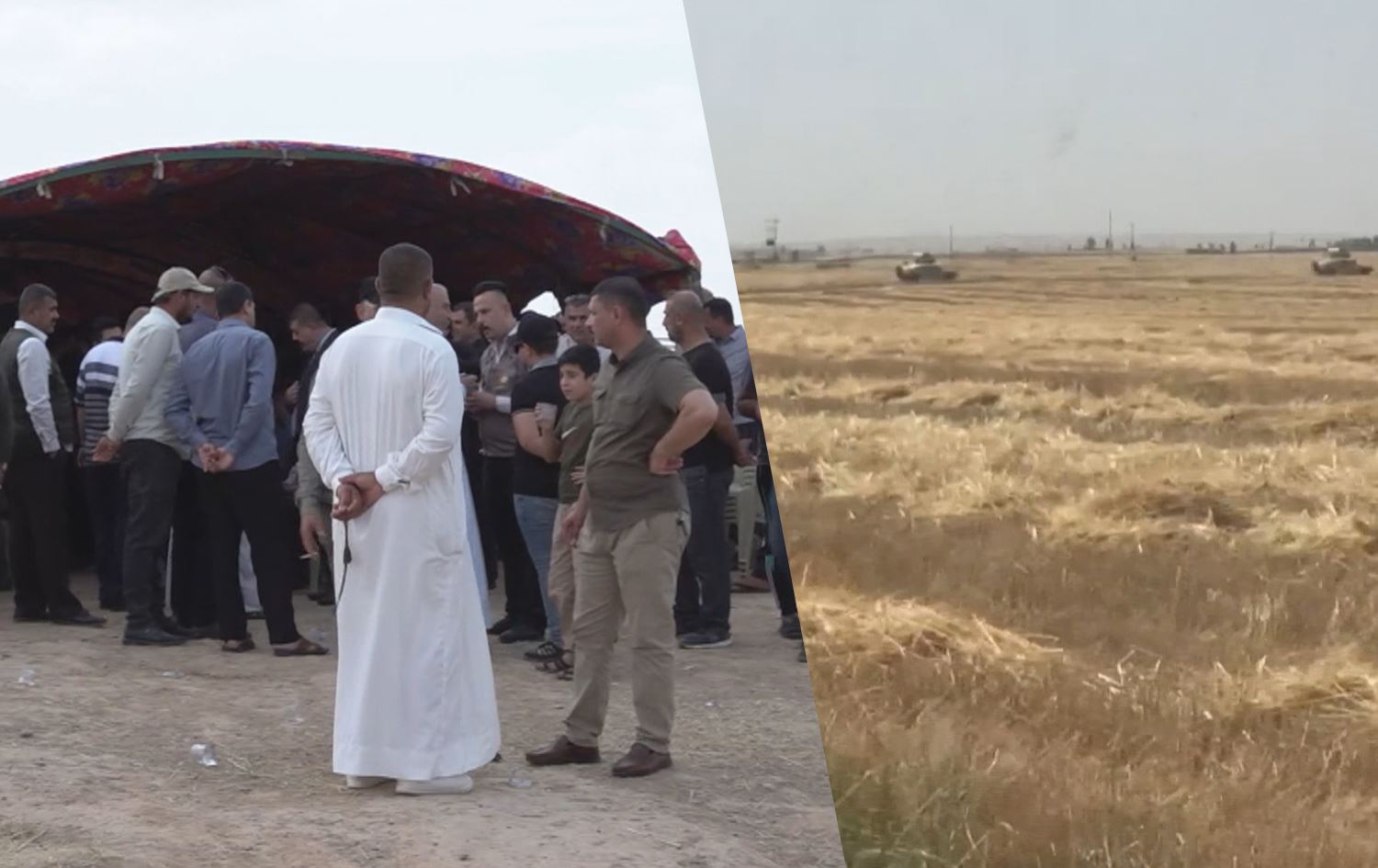 Kombûneke nerazîbûnê ya cotkarên Kurd û Tirkmen li Topizava ya Kerkûkê.